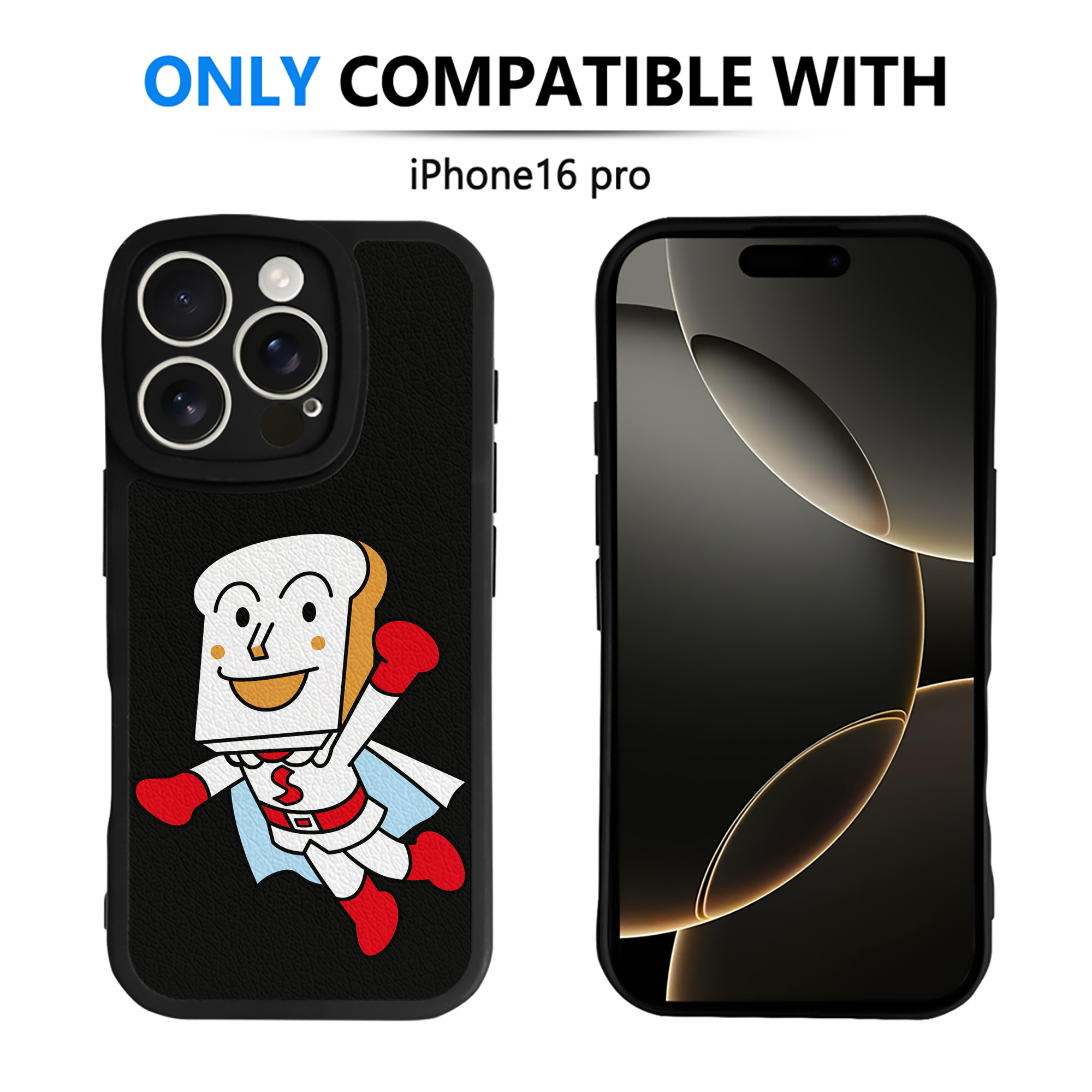 （画像用） アンパンマン Anpanman 【iPhone 16シリーズ対応】シリコンスマホケース（レザー調） 材質：シリコン